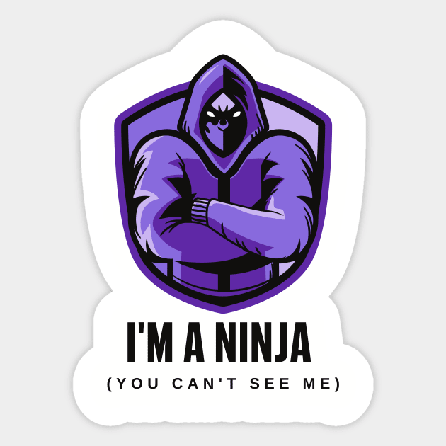 Sneaky Ninja Sticker by Dankest Merch